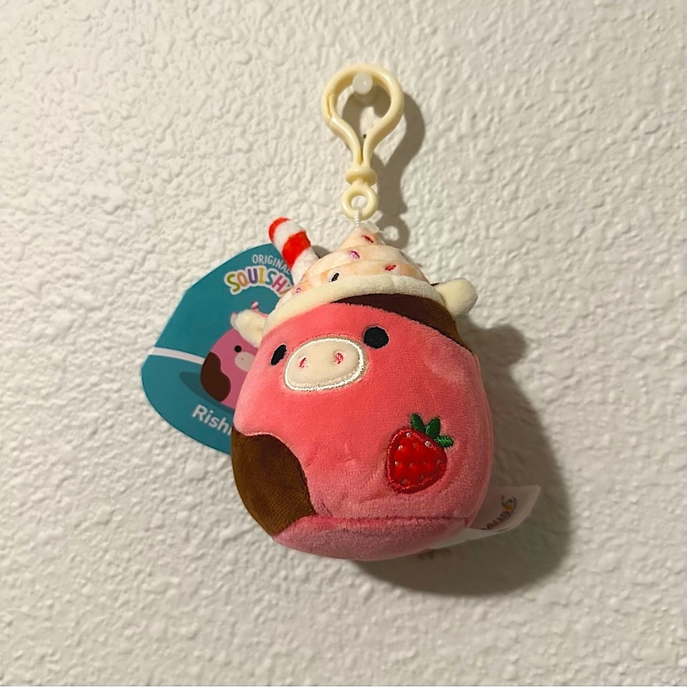 SQUISHMALLOWS Rishi the Cow Milkshake 3.5in NWT